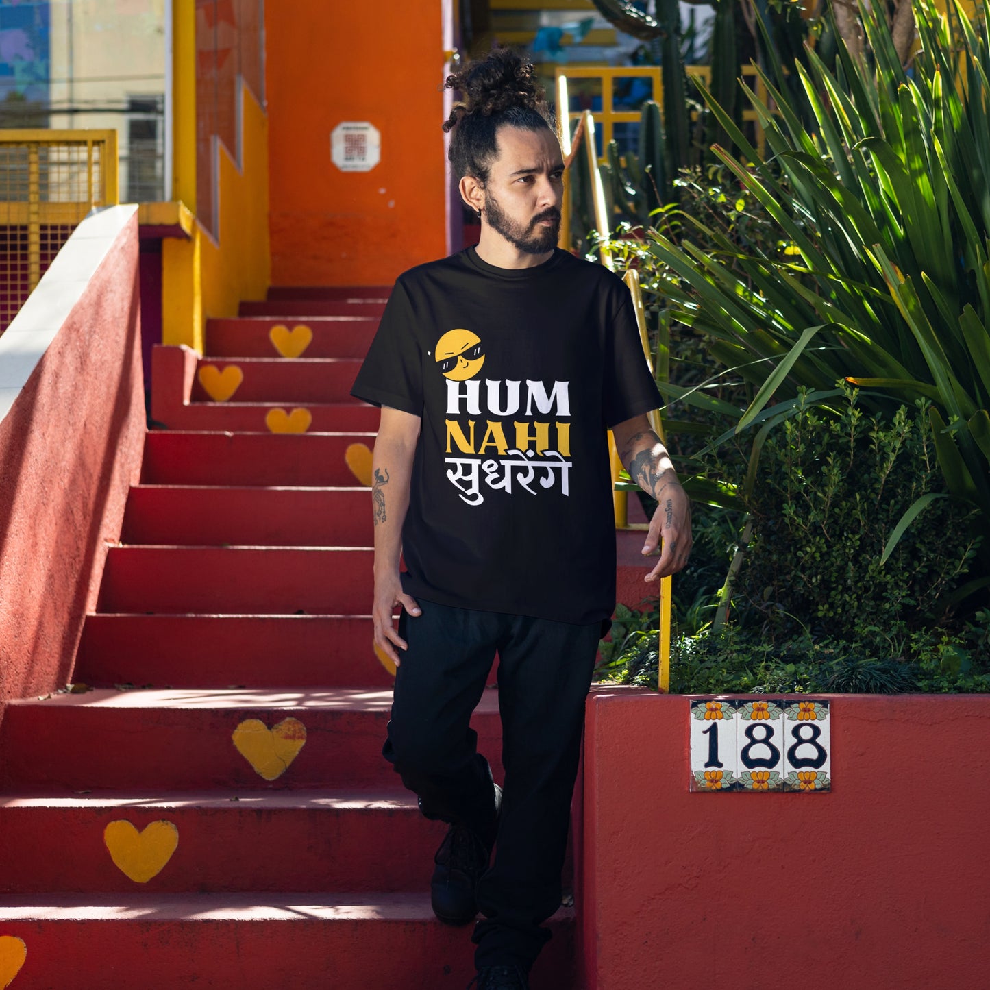Hum Nahi Sudhrenge Oversized T-Shirt – Full Desi Attitude 🔥
